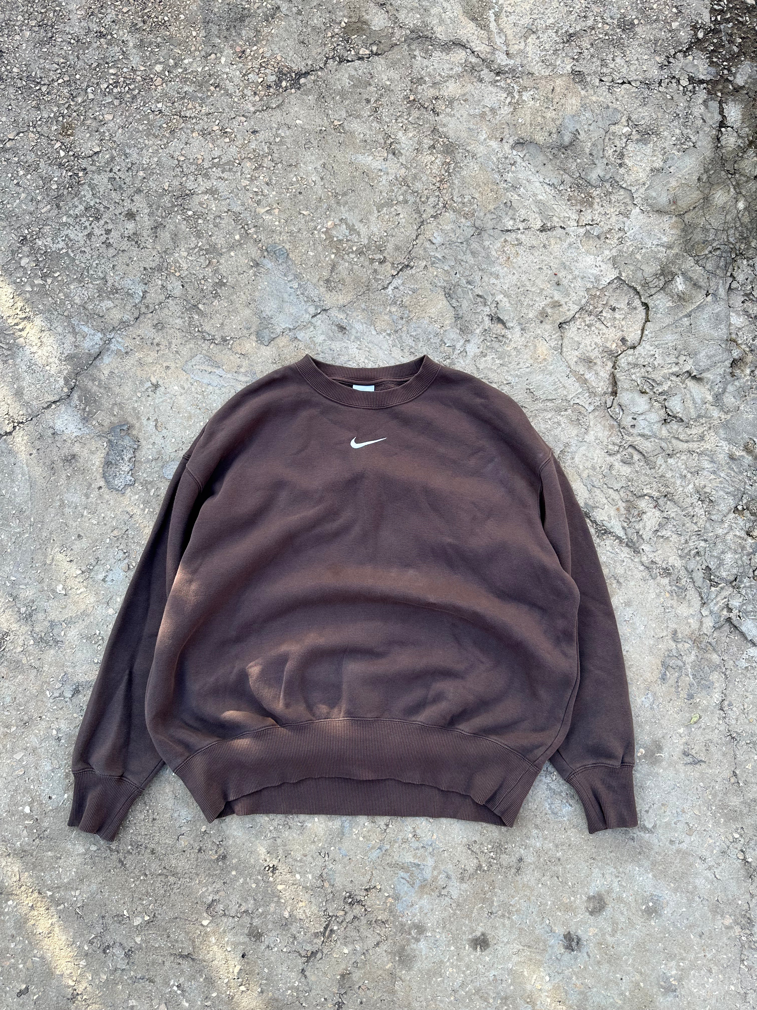 Nike Brown Swoosh Sweatshirt
