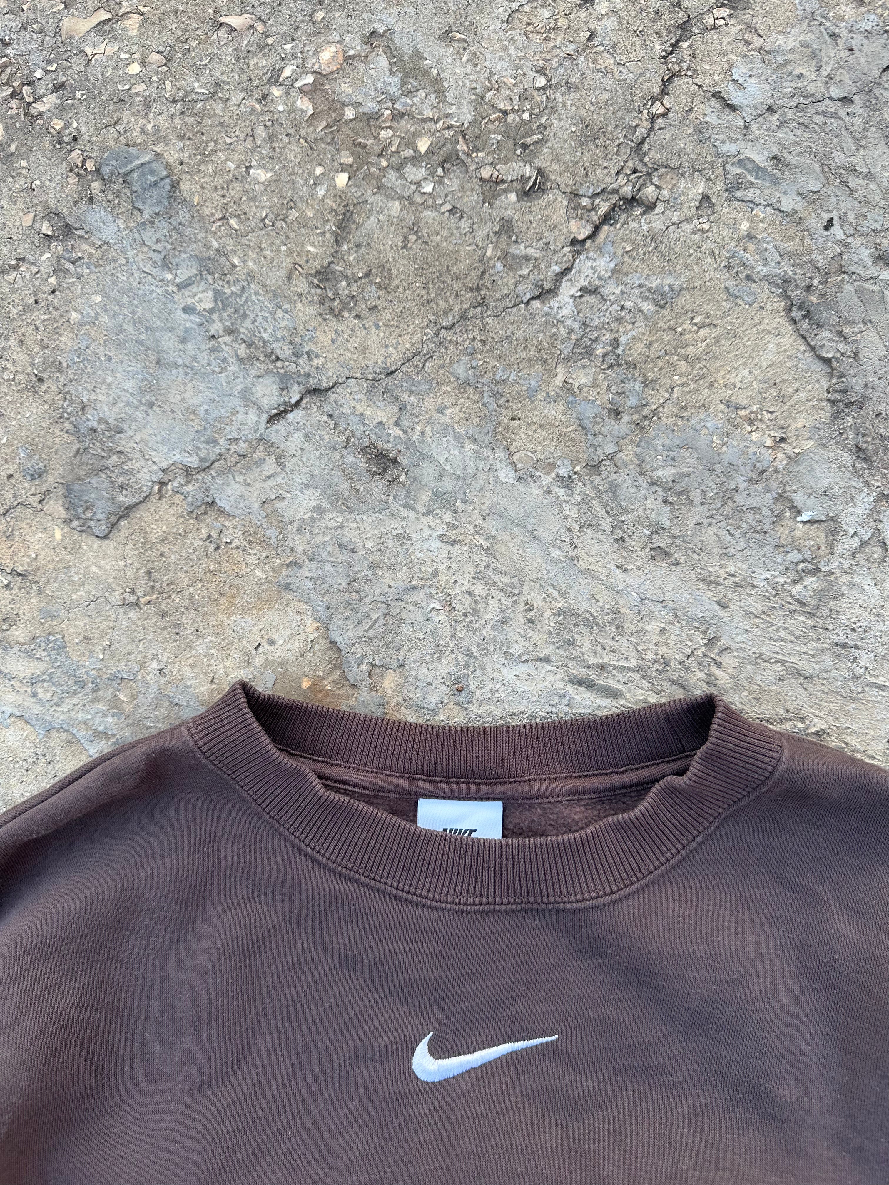 Nike Brown Swoosh Sweatshirt