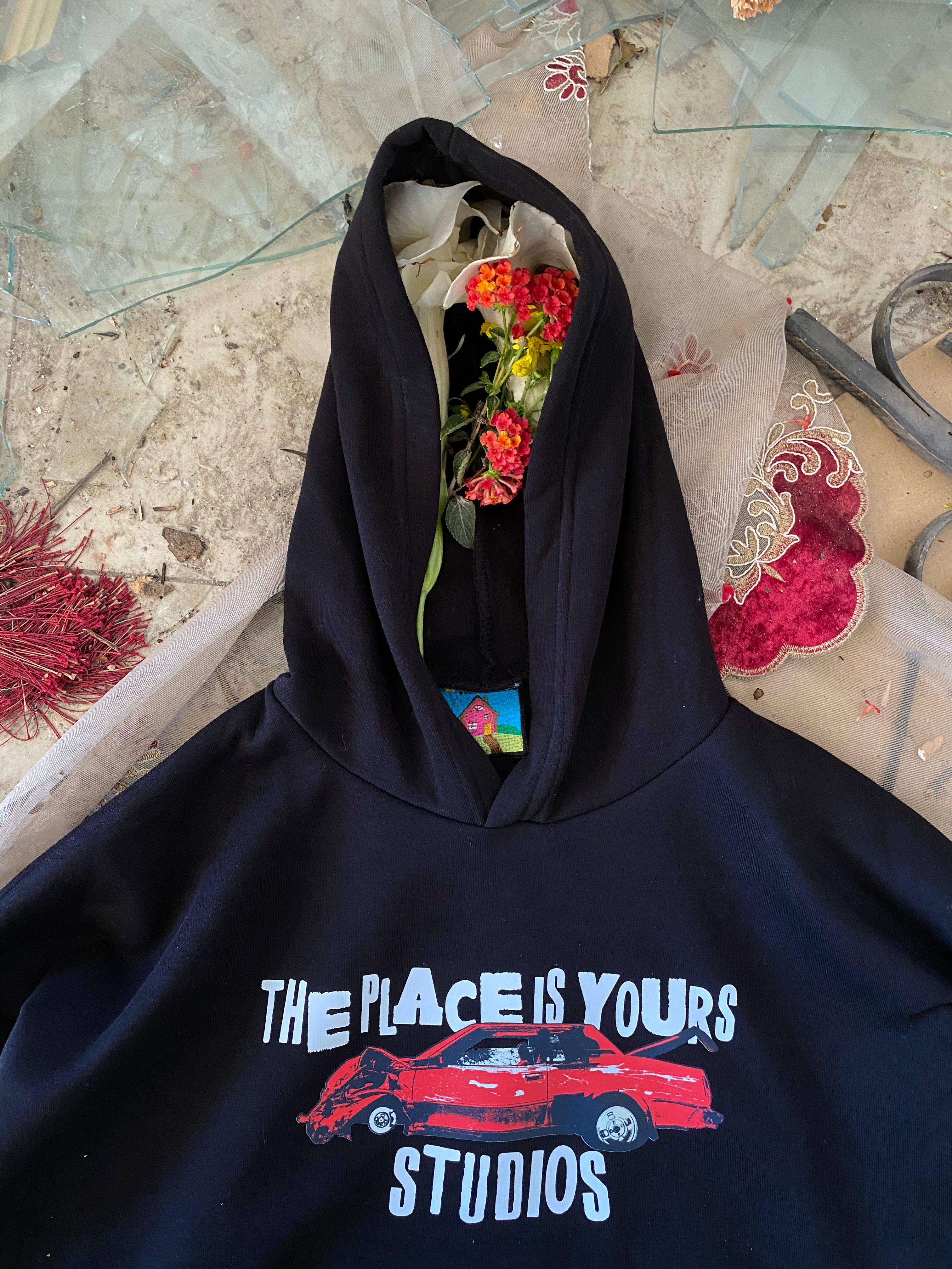 ThePlaceisYours Broken Car Hoodie